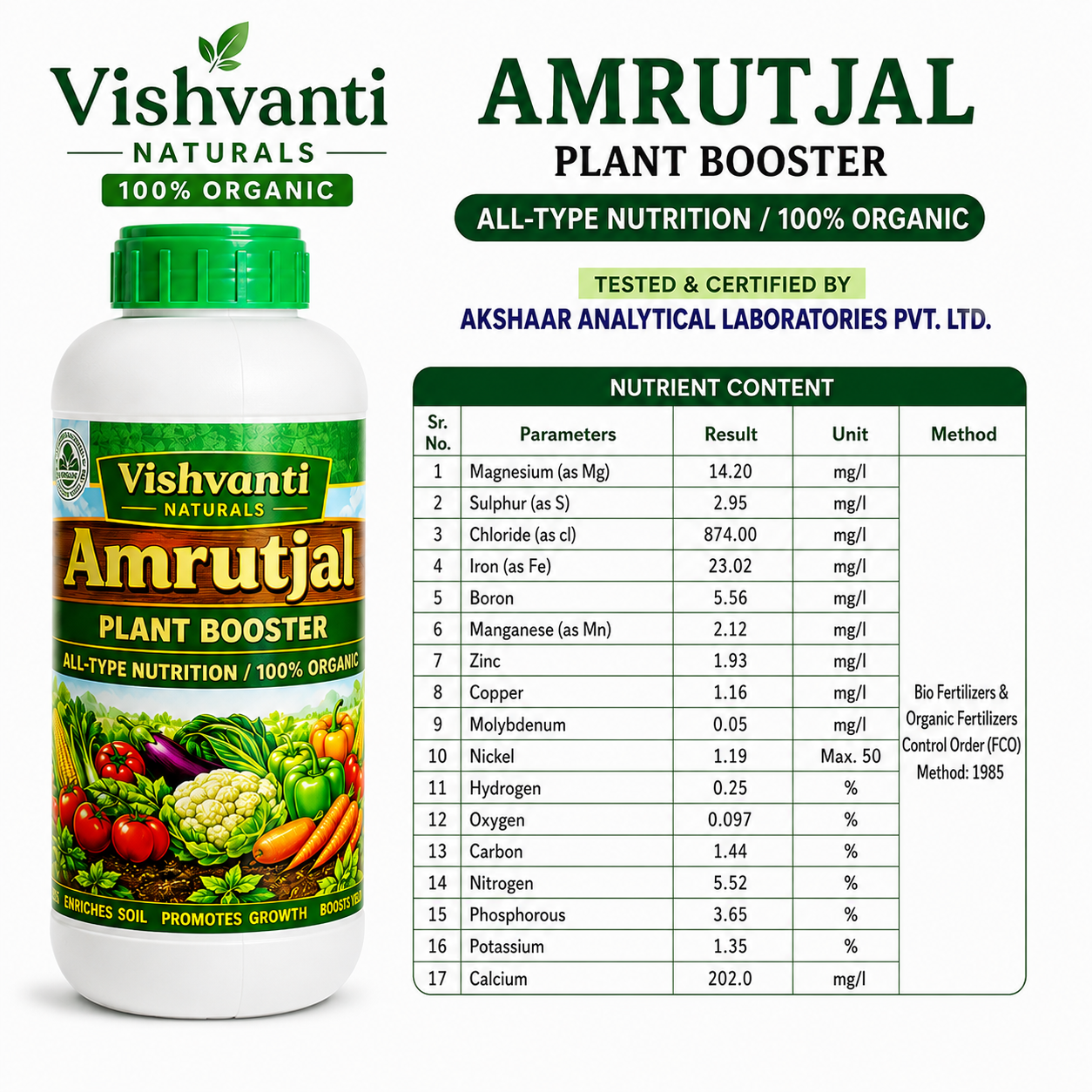 Vishvanti Naturals Combo Offer Amrutjal+Ghanjivamrut
